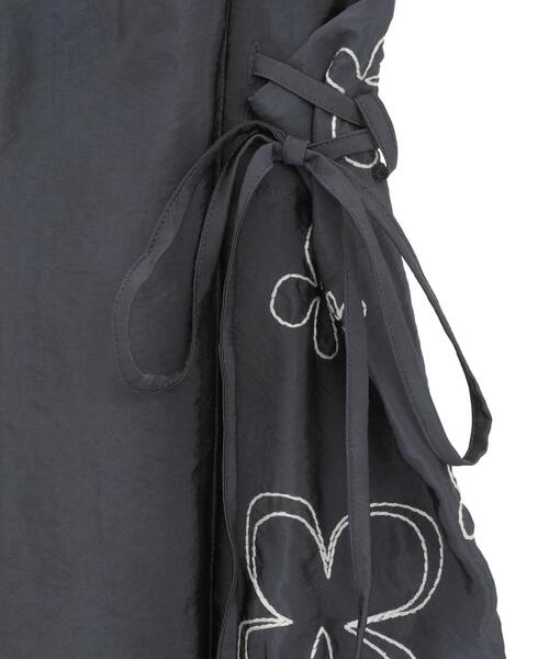 CURRENTAGE スカート 「CURRENTAGE/カレンテージ」Embroidery skirt