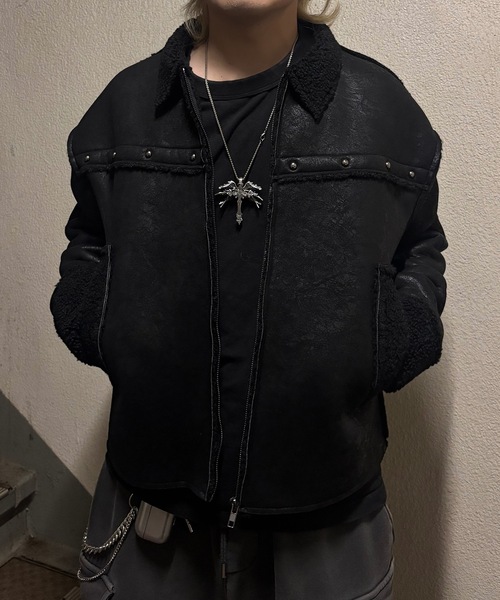 MandO（エムオー） ムートンジャケット ムートンコート フェイク
