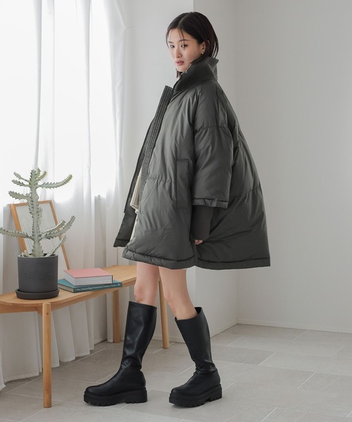 今季！新品！ローリーズファームブラウン ジャケット　今月限定大幅値下げ ローリーズファーム レザーZIPドロストブルゾン レザードロストZIP