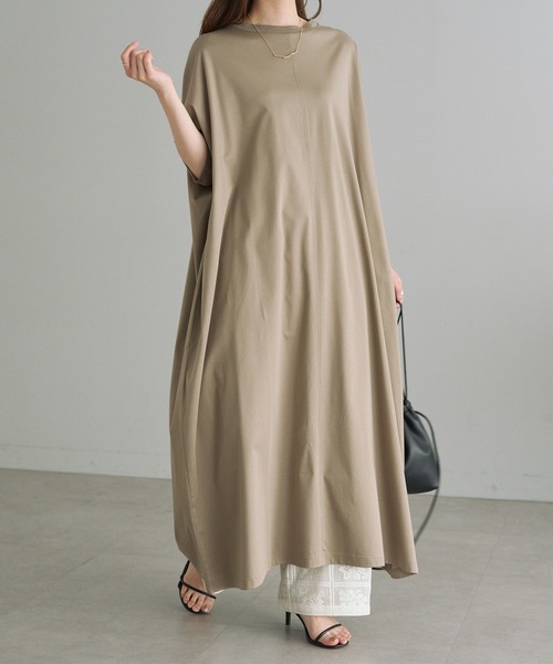 「PUAL CE CIN」 半袖ワンピース FREE ブラック レディース_画像5