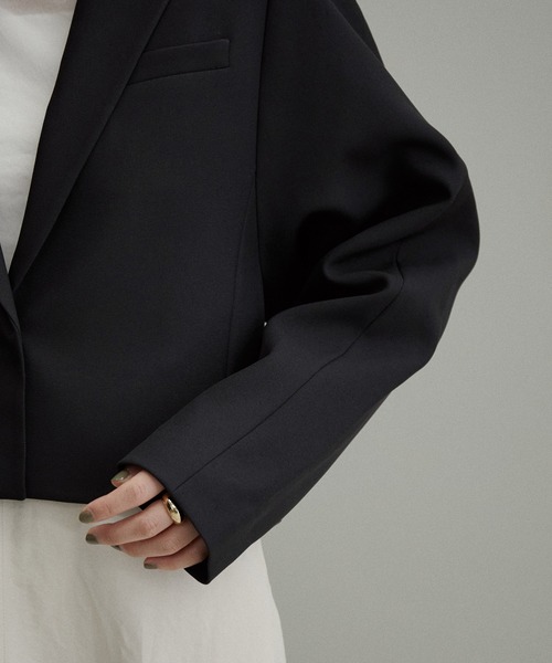 ADAM ET ROPE'（アダムエロペ） テーラードジャケット FREE ブラック