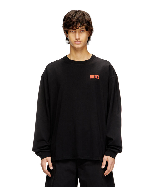 DIESEL（ディーゼル） tシャツ メンズ 長袖Tシャツ T-BOXT-LS-BISK