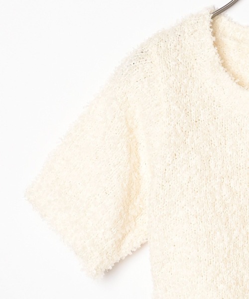 「Heather」 半袖ニット FREE レッド レディース_画像4