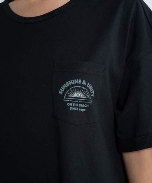 「ROXY」 半袖ワンピース LARGE ブラウン レディース_画像3