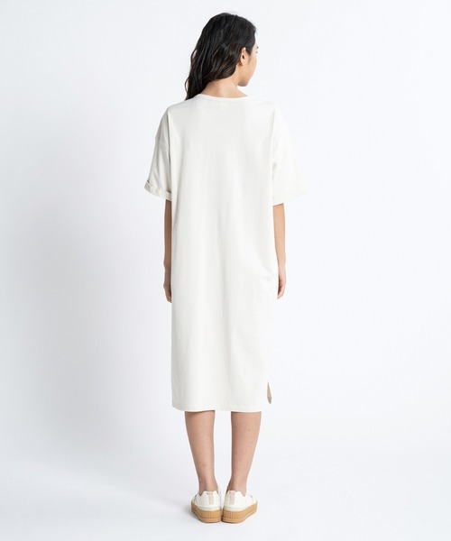 「ROXY」 半袖ワンピース LARGE ブラウン レディース_画像7