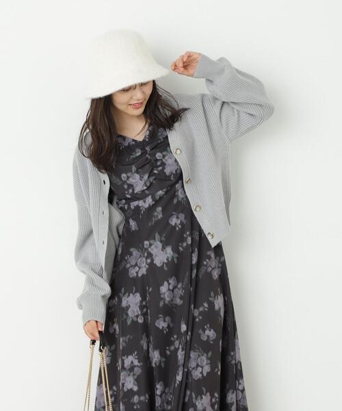 「PROPORTION BODY DRESSING」 ニットカーディガン FREE グレー レディース_画像4