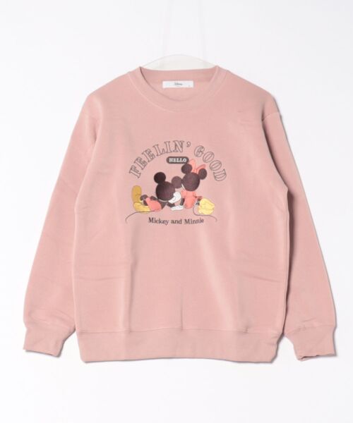 Disney（ディズニー） トレーナー スウェット 「 」 裏起毛クルー