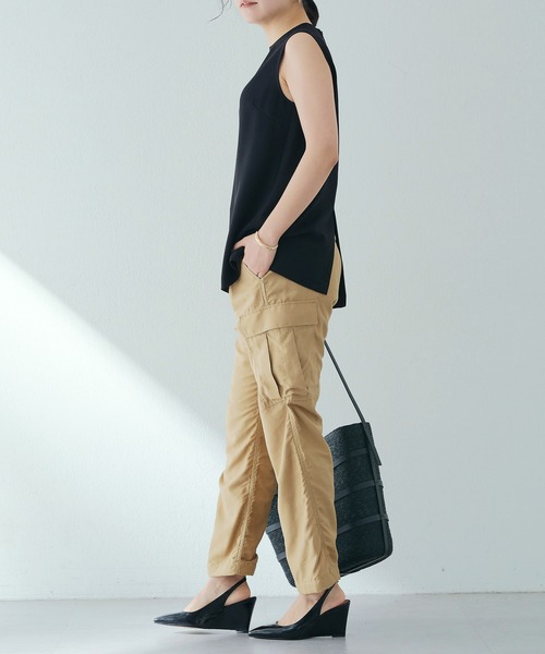 「Whim Gazette」 カーゴパンツ 38 カーキ レディース_画像6