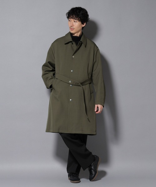 NANO universe（ナノ・ユニバース） ステンカラーコート コート メタル