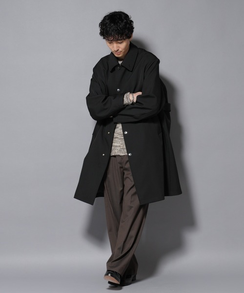 NANO universe（ナノ・ユニバース） ステンカラーコート コート メタル