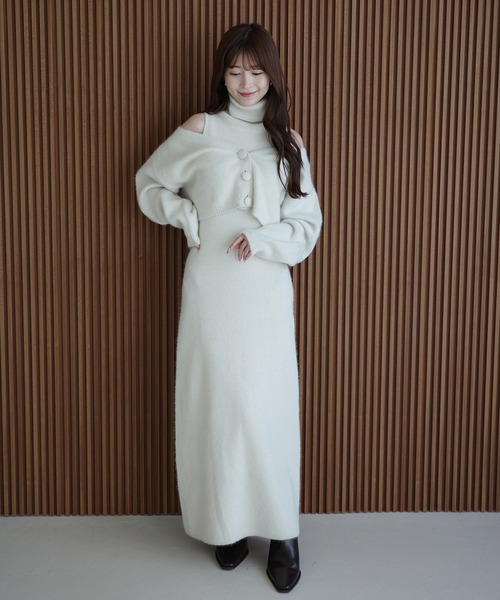 EIMY ISTOIRE（エイミーイストワール） ワンピース オフショルニット