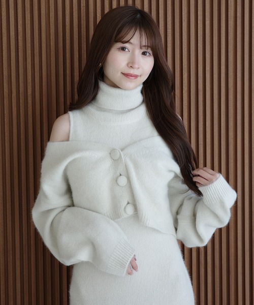 EIMY ISTOIRE（エイミーイストワール） ワンピース オフショルニット