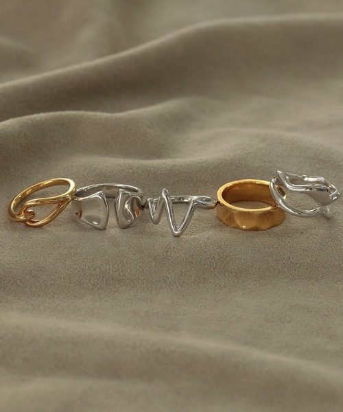 「NOIR DE POUPEE」 リング #15 ゴールド レディース_画像9