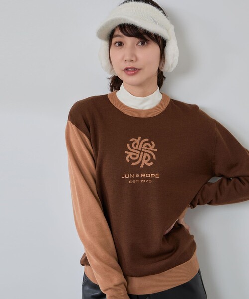 JUN&ROPE'（ジュンアンドロペ） ニット セーター モノグラムモチーフ