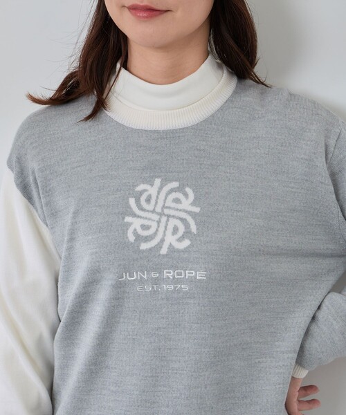 JUN&ROPE'（ジュンアンドロペ） ニット セーター モノグラムモチーフ