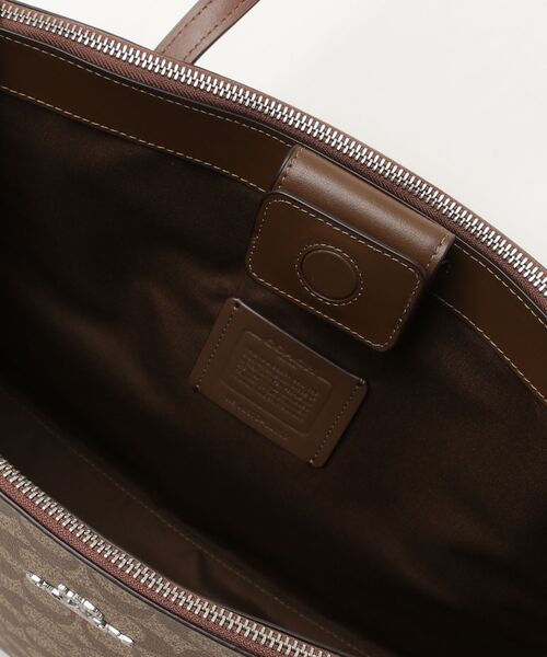 お値下げ❗COACH　ブラウンレザー トートバッグ COACH（コーチ） トートバッグ - ブラウン レディース : ZOZOTOWN