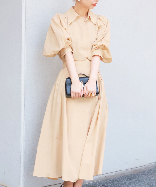 VERMEIL par iena（ヴェルメイユパーイエナ） 7分袖ワンピース