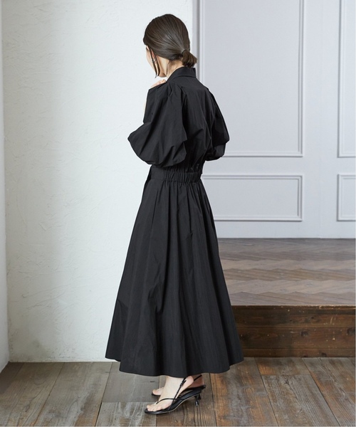 「VERMEIL par iena」 7分袖ワンピース - ベージュ レディース_画像8