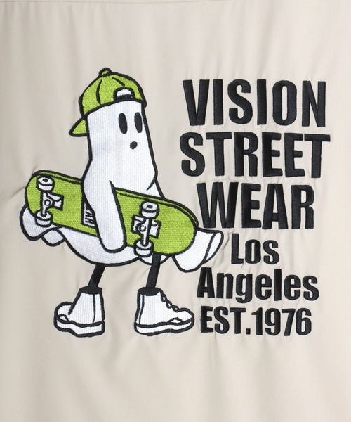 「VISION STREET WEAR」 半袖シャツ M アイボリー メンズ_画像6
