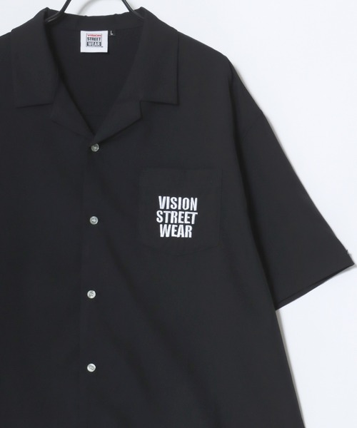 「VISION STREET WEAR」 半袖シャツ M アイボリー メンズ_画像8