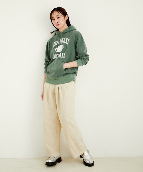 「GOOD ROCK SPEED」 プルオーバーパーカー FREE ライトグレー レディース_画像5