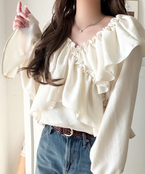 mily bilet ブラウス シャツ 「mily bilet」大人の甘さがちょうどいい