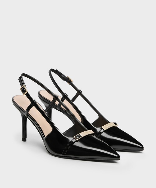 CHARLES ＆ KEITH（チャールズ&キース） パンプス メタリックバー