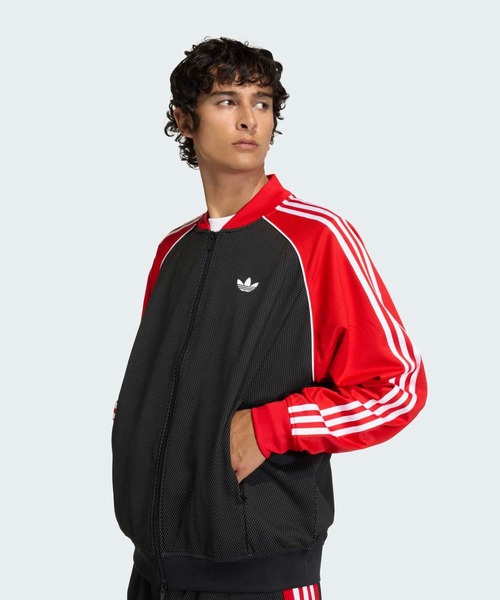 adidas（アディダス） ジャージ ルーズ メッシュ トラックトップ