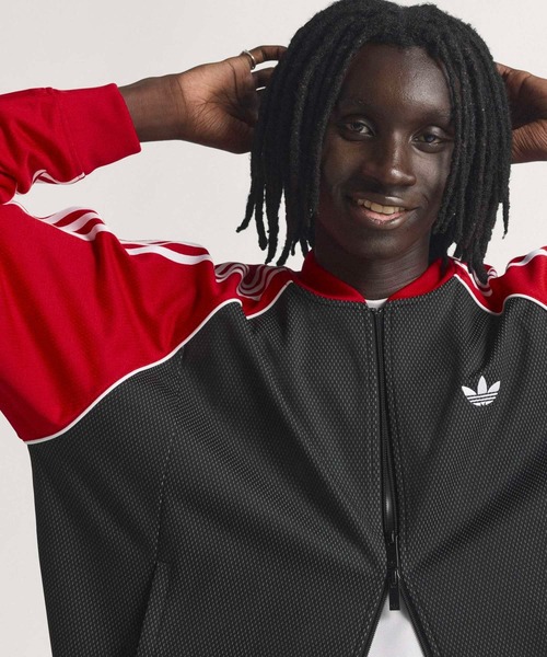 adidas（アディダス） ジャージ ルーズ メッシュ トラックトップ