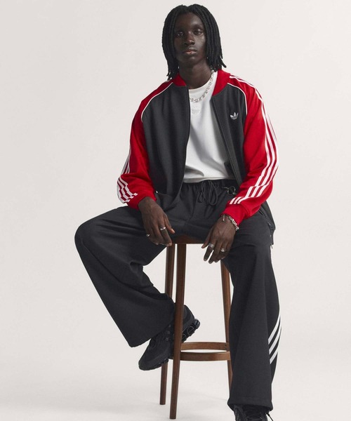 adidas（アディダス） ジャージ ルーズ メッシュ トラックトップ
