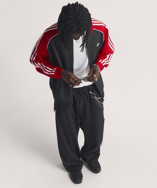 adidas（アディダス） ジャージ ルーズ メッシュ トラックトップ