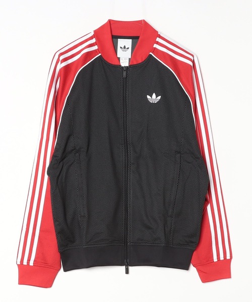 未使用級✨アディダス　トラックトップ　メッシュジャケット　ブルゾン　Lサイズ adidas（アディダス） ジャージ ルーズ メッシュ トラックトップ