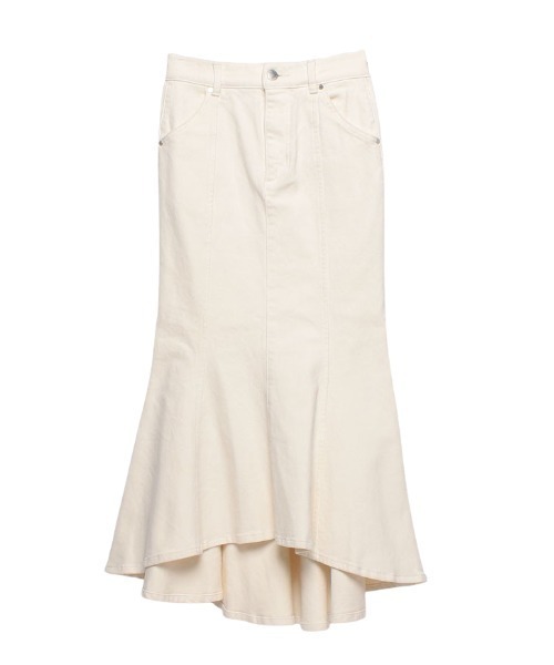 「EIMY ISTOIRE」 デニムスカート MEDIUM インディゴブルー レディース_画像3