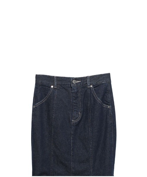 「EIMY ISTOIRE」 デニムスカート MEDIUM インディゴブルー レディース_画像7