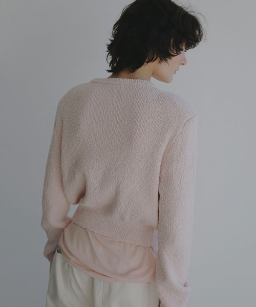 ETRE TOKYO（エトレトウキョウ） カーディガン ファンシーヤーンクルー