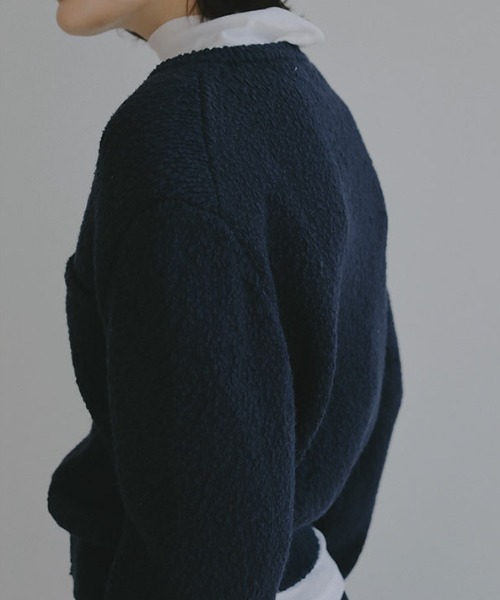 ETRE TOKYO（エトレトウキョウ） カーディガン ファンシーヤーンクルー