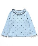 tシャツ 「WEB限定」衿フリルワッフルメロー...の詳細画像1