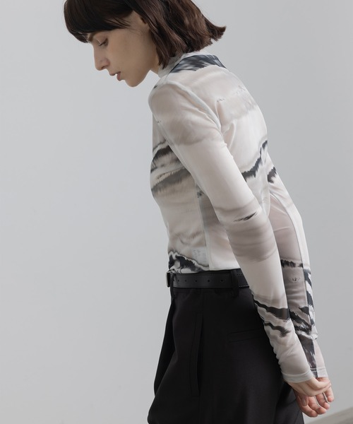 「EKCOOKIES」 長袖カットソー M グレー レディース_画像5