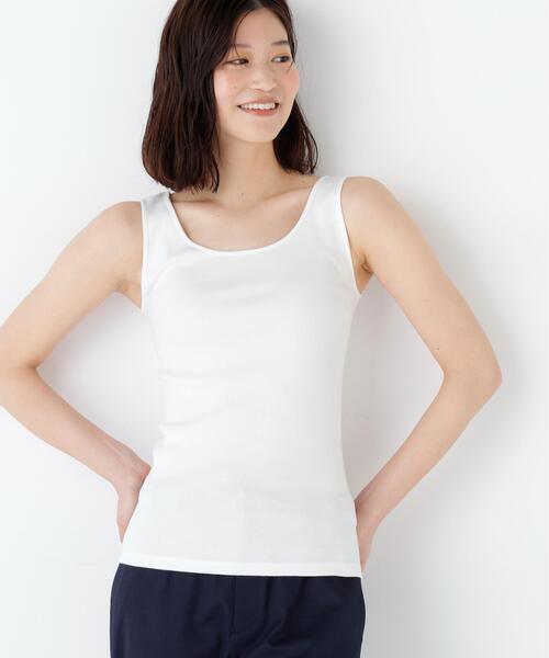 human woman（ヒューマンウーマン） タンクトップ ノースリーブ 「定番 