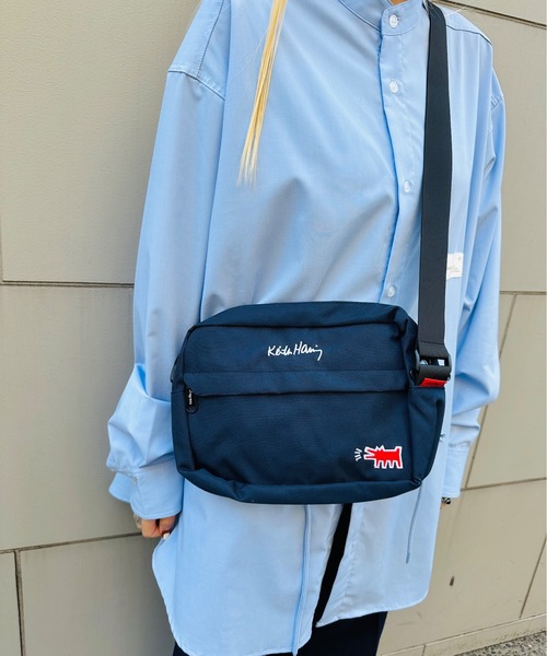「Keith Haring」 ショルダーバッグ ONESIZE ネイビー レディース_画像9