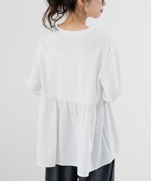 「ANNA LUNA」 7分袖ニットカーディガン LARGE オフホワイト レディース_画像7