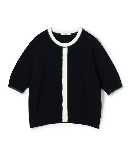 MACPHEE（マカフィー） ニットカーディガン S ネイビー レディース