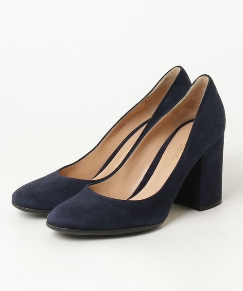 Gianvito Rossi ネイビースエードパンプス Gianvito Rossi（ジャンヴィト ロッシ） パンプス 36.5 ネイビー