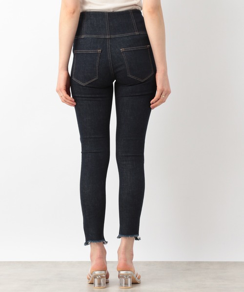 「Heather」 スキニーデニムパンツ LARGE ワンウォッシュ レディース_画像2