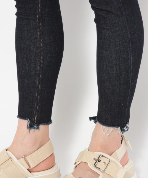 「Heather」 スキニーデニムパンツ LARGE ワンウォッシュ レディース_画像6