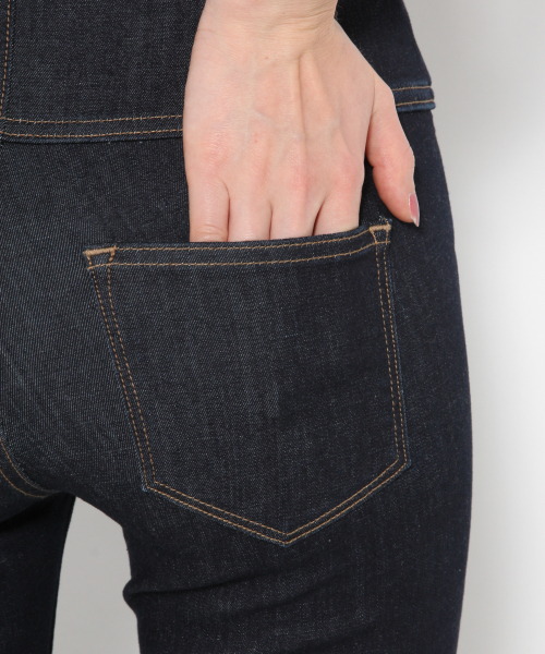 「Heather」 スキニーデニムパンツ LARGE ワンウォッシュ レディース_画像8