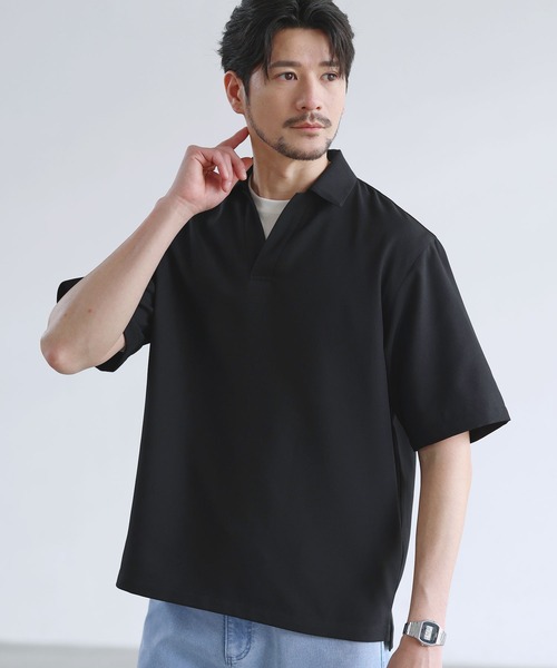 SPU（スプ） シャツ 半袖 「セットアップ対応」防シワ・防ピリング