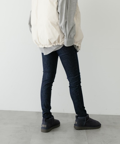 「SOMETHING」 スキニーデニムパンツ 28 ワンウォッシュ レディース_画像3