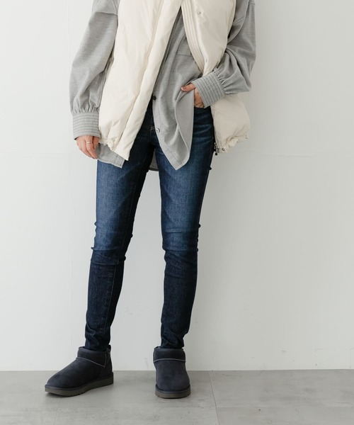 「SOMETHING」 スキニーデニムパンツ 28 ワンウォッシュ レディース_画像4