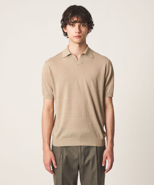 UNITED ARROWS（ユナイテッドアローズ） ポロシャツ 半袖 リネン